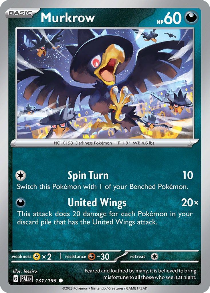 Murkrow - 131/193 - Normal - NM - Common - Paldea Evolved