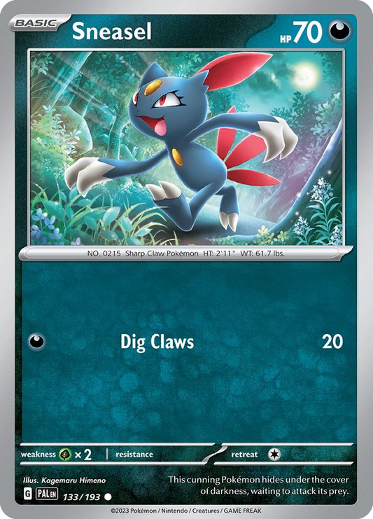 Sneasel - 133/193 - Reverse Holofoil - NM - Common - Paldea Evolved