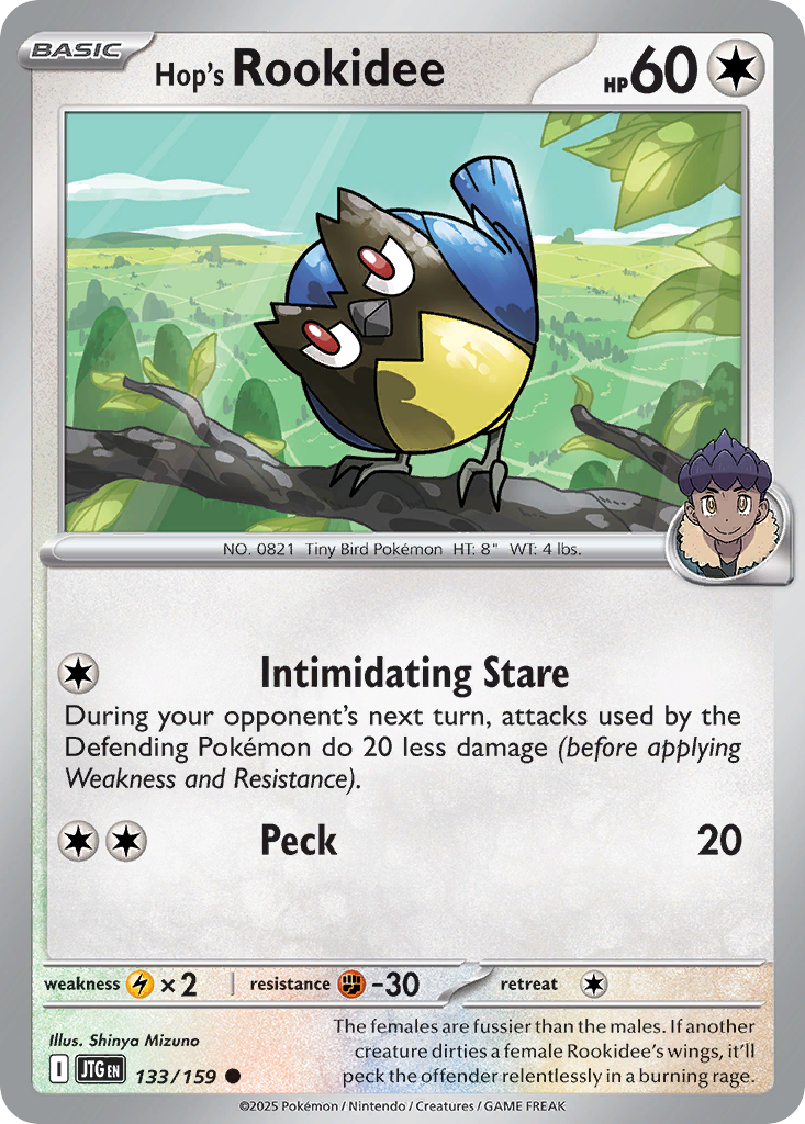 Hop's Rookidee - 133/159 - Reverse Holofoil - NM - Common - Journey Together