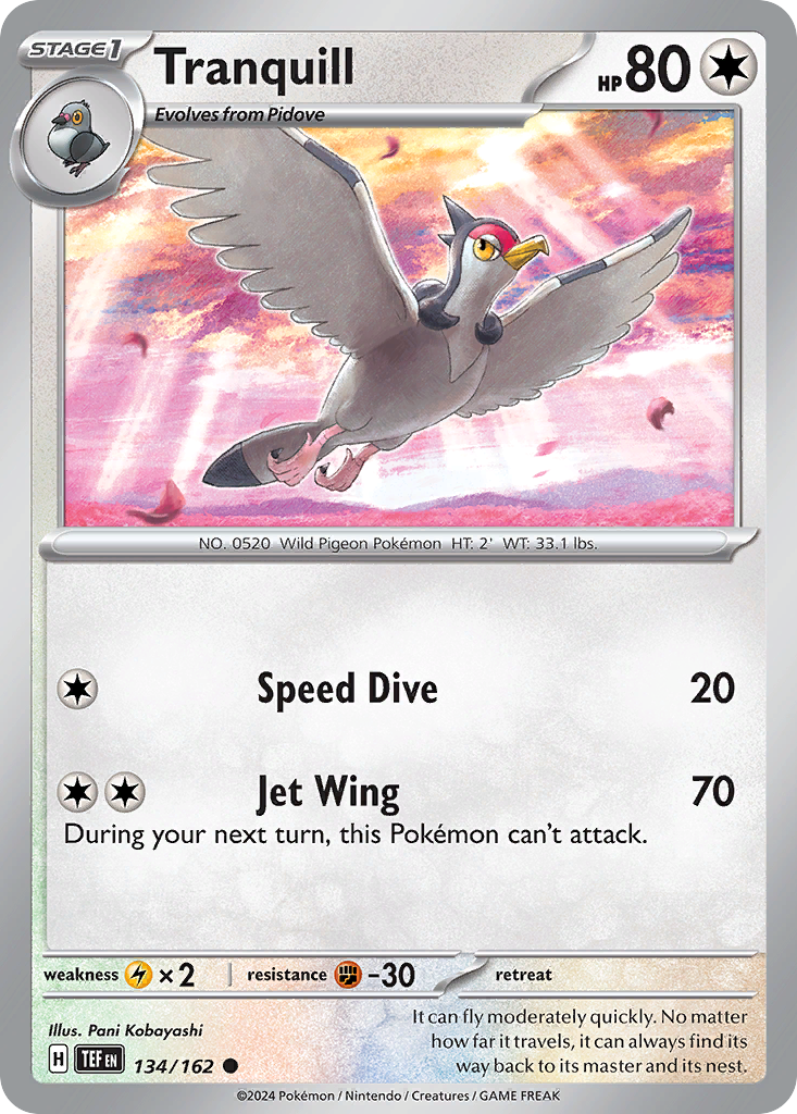 Tranquill - 134/162 - Reverse Holofoil - NM - Common - Temporal Forces