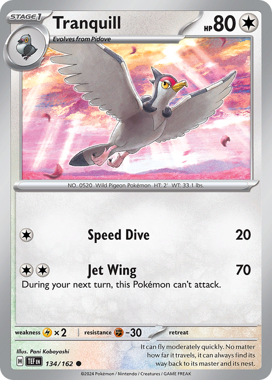 Tranquill - 134/162 - Reverse Holofoil - NM - Common - Temporal Forces