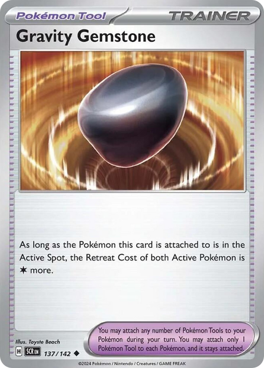 Gravity Gemstone - 137/142 - Normal - NM - Uncommon - Stellar Crown