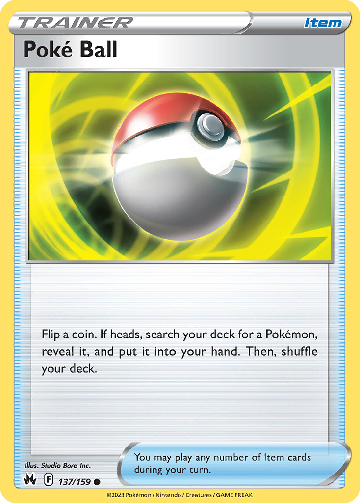 Poké Ball - 137/159 - Normal - NM - Common - Crown Zenith