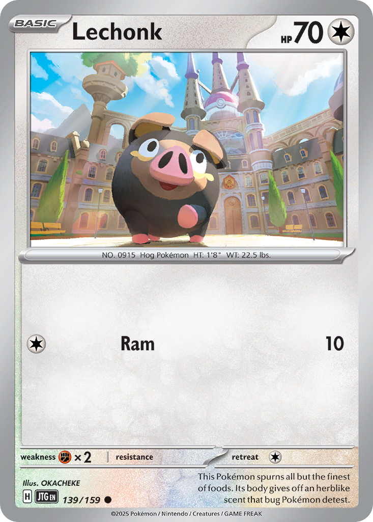 Lechonk - 139/159 - Normal - NM - Common - Journey Together