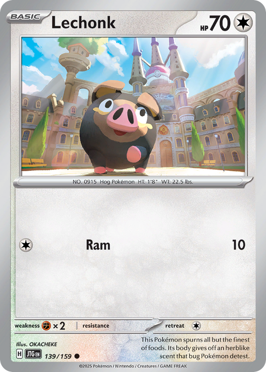 Lechonk - 139/159 - Reverse Holofoil - NM - Common - Journey Together
