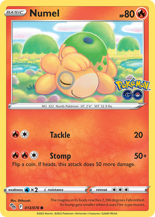 Numel - 13/78 - Normal - NM - Common - Pokémon GO