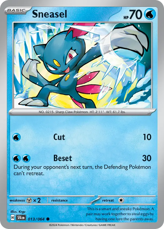 Sneasel - 13/64 - Normal - NM - Common - Shrouded Fable