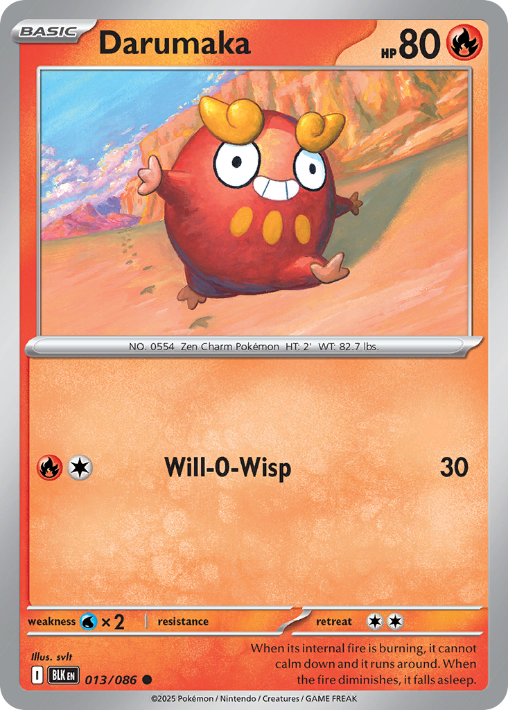 Darumaka - 13/86 - Normal - NM - Common - Black Bolt