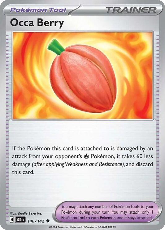 Occa Berry - 140/142 - Reverse Holofoil - NM - Uncommon - Stellar Crown