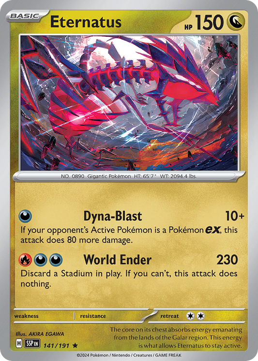 Eternatus - 141/191 - Holofoil - NM - Rare - Surging Sparks
