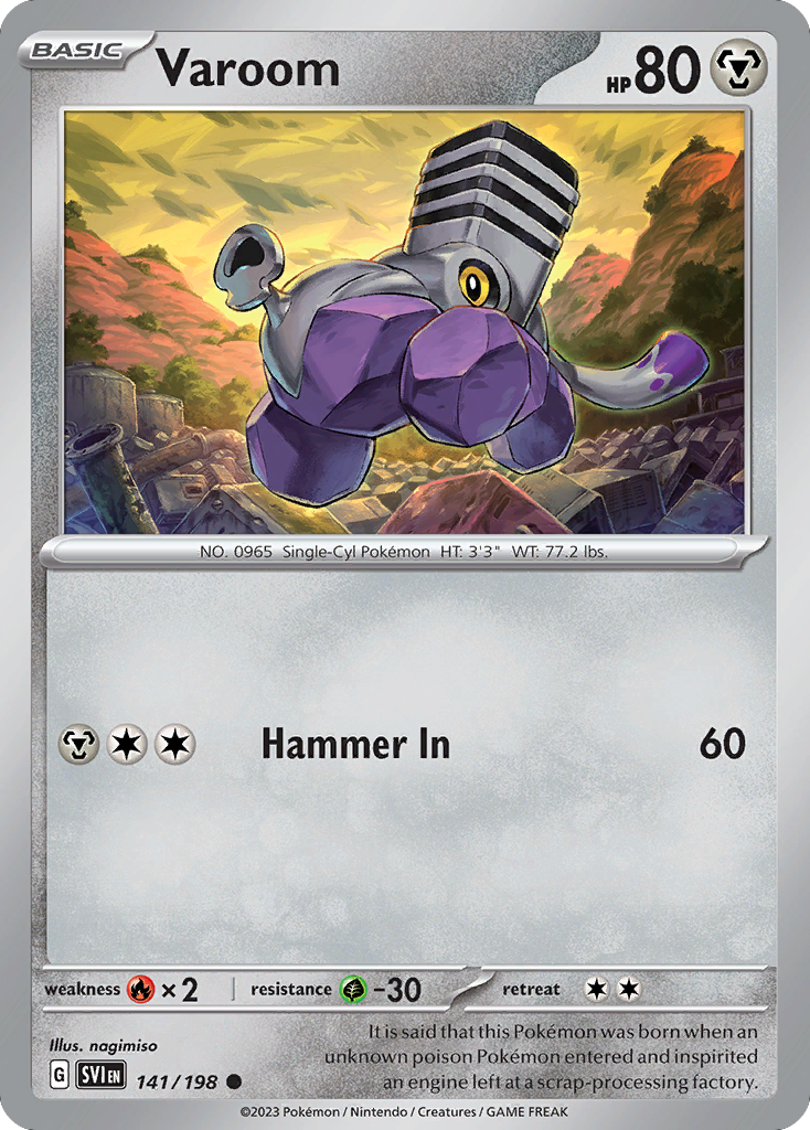 Varoom - 141/198 - Reverse Holofoil - NM - Common - Scarlet & Violet