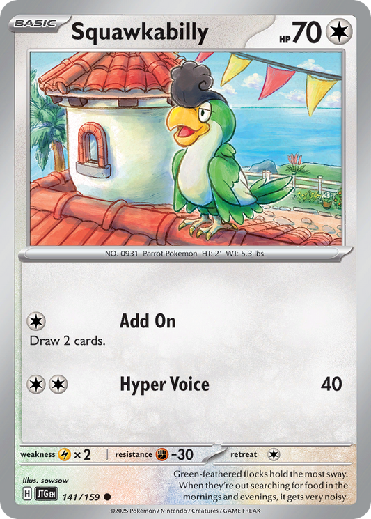 Squawkabilly - 141/159 - Reverse Holofoil - NM - Common - Journey Together