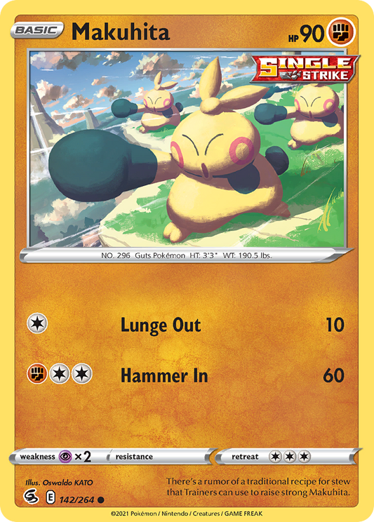 Makuhita - 142/264 - Normal - NM - Common - Fusion Strike