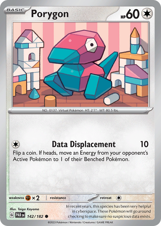 Porygon - 142/182 - Normal - NM - Common - Paradox Rift