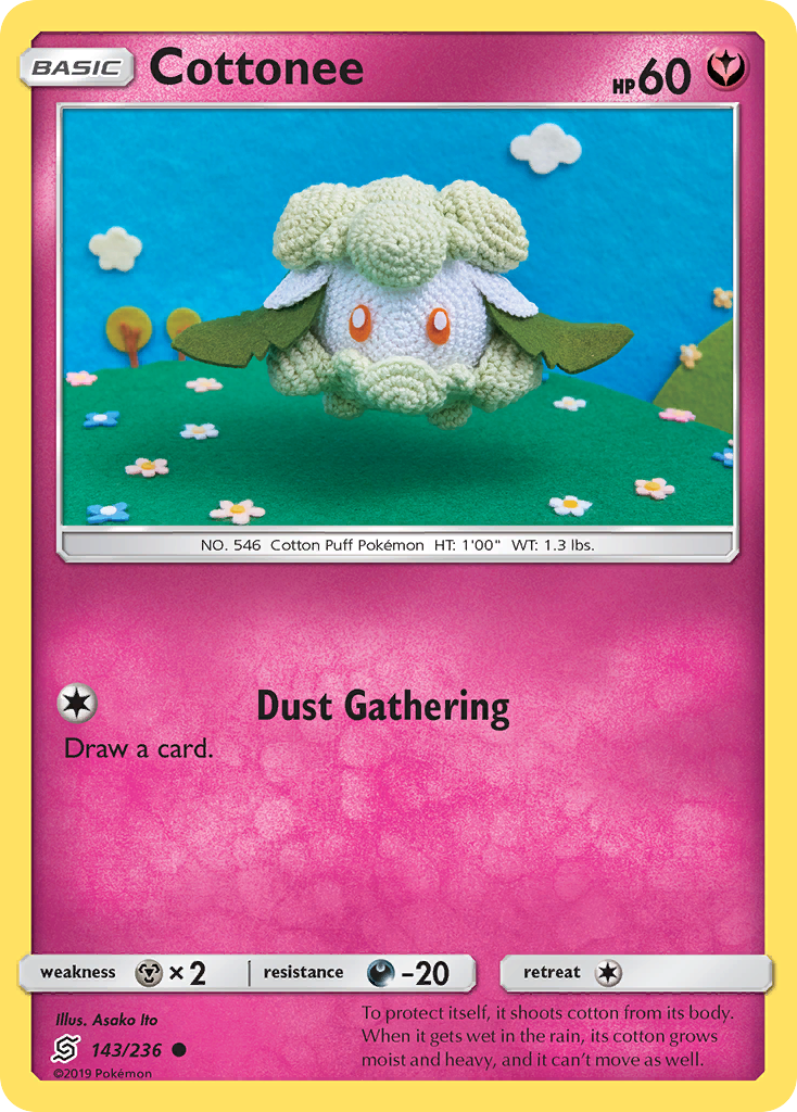 Cottonee - 143/236 - Normal - NM - Common - Unified Minds