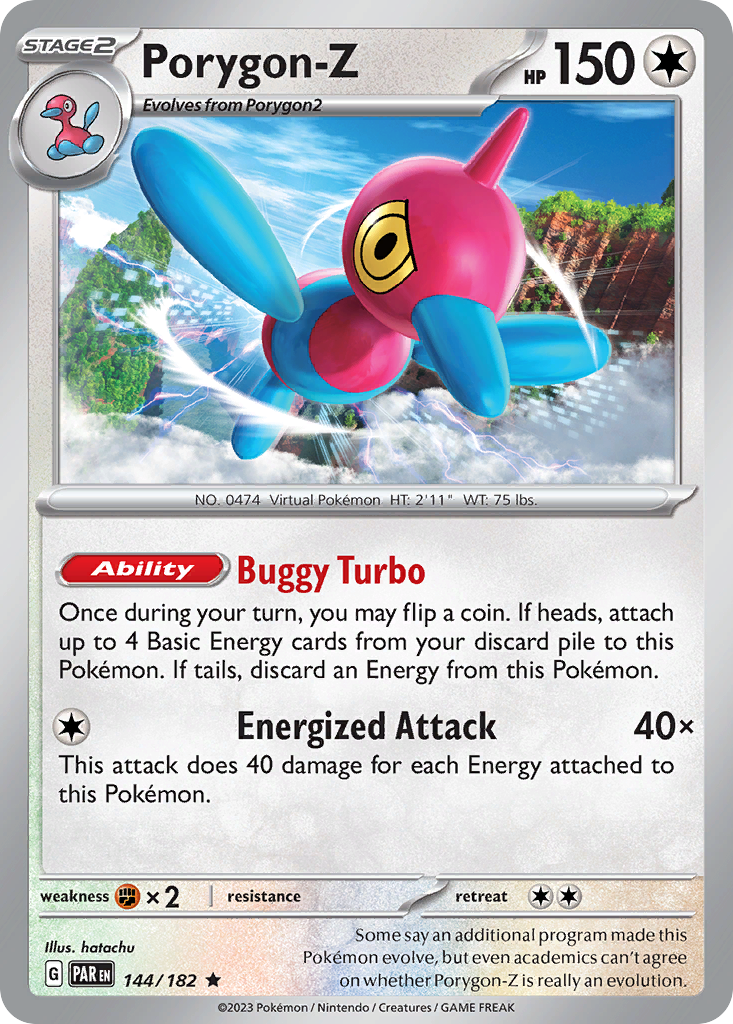 Porygon-Z - 144/182 - Holofoil - NM - Rare - Paradox Rift