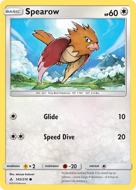 Spearow - 145/214 - Normal - NM - Common - Unbroken Bonds