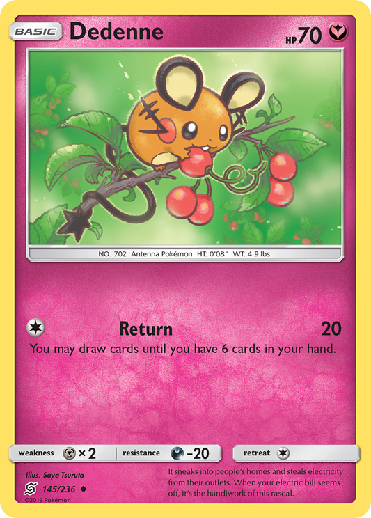 Dedenne - 145/236 - Normal - NM - Uncommon - Unified Minds