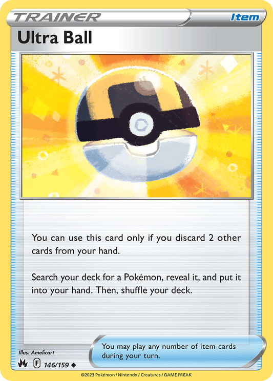 Ultra Ball - 146/159 - Normal - NM - Uncommon - Crown Zenith
