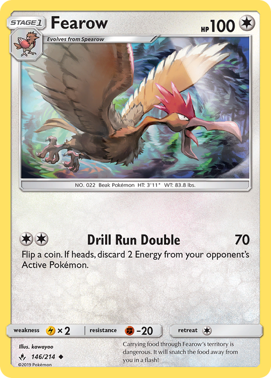 Fearow - 146/214 - Normal - NM - Uncommon - Unbroken Bonds