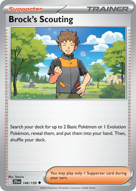 Brock's Scouting - 146/159 - Reverse Holofoil - NM - Uncommon - Journey Together