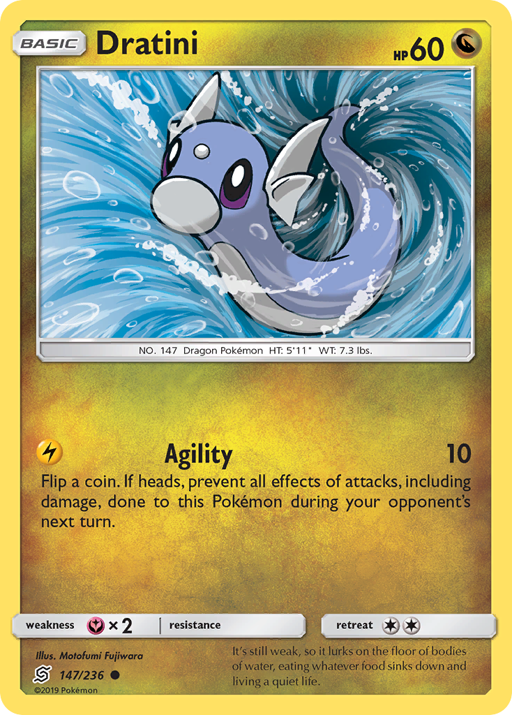 Dratini - 147/236 - Normal - NM - Common - Unified Minds