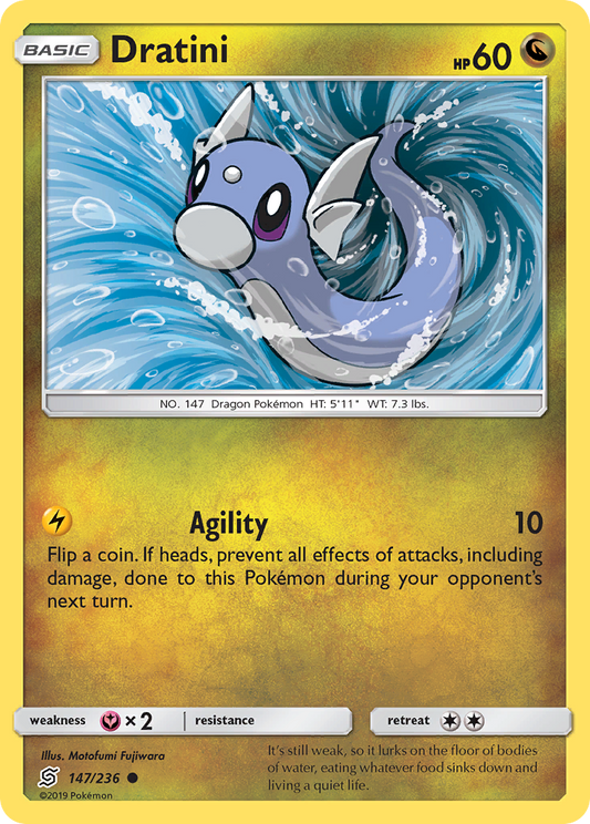 Dratini - 147/236 - Normal - NM - Common - Unified Minds