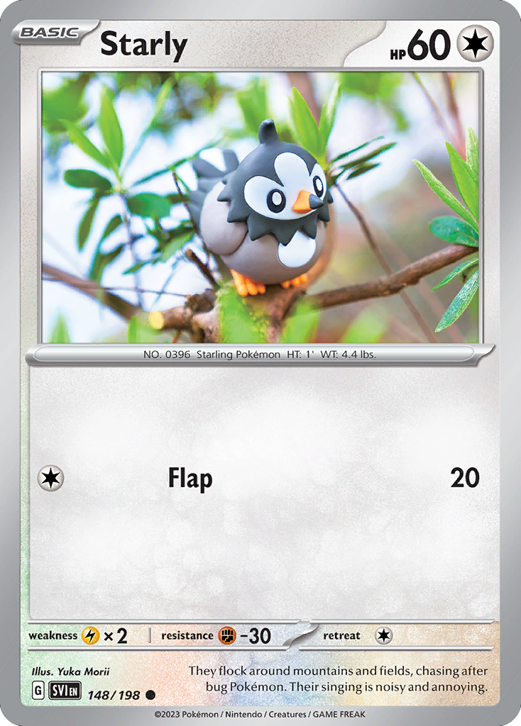Starly - 148/198 - Normal - NM - Common - Scarlet & Violet
