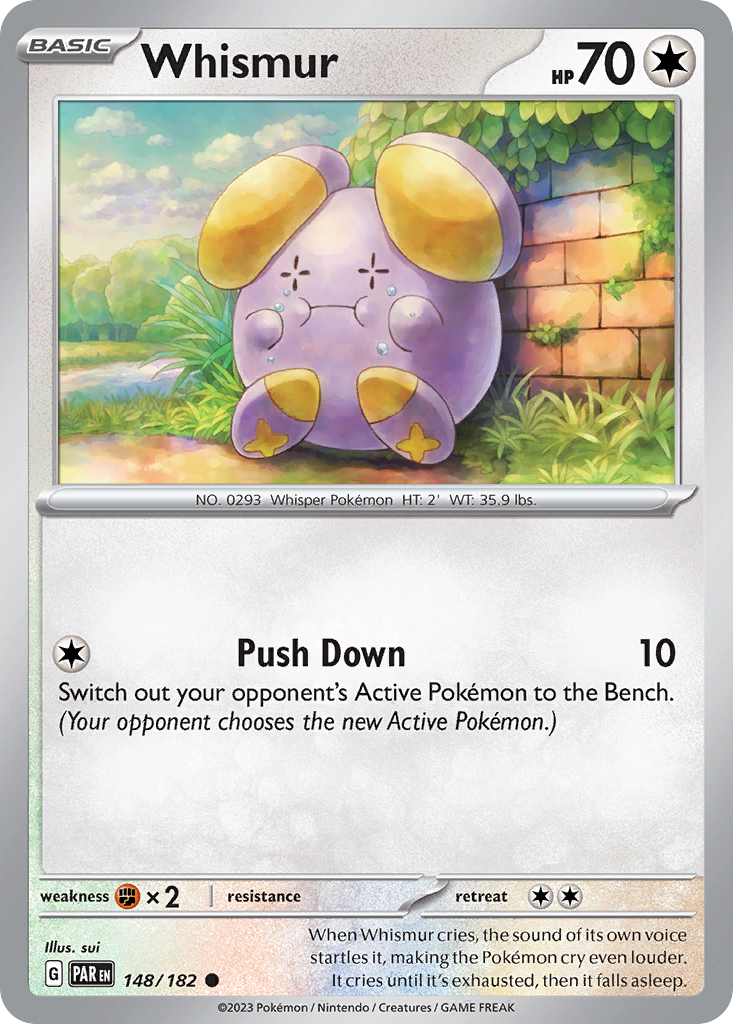 Whismur - 148/182 - Reverse Holofoil - NM - Common - Paradox Rift