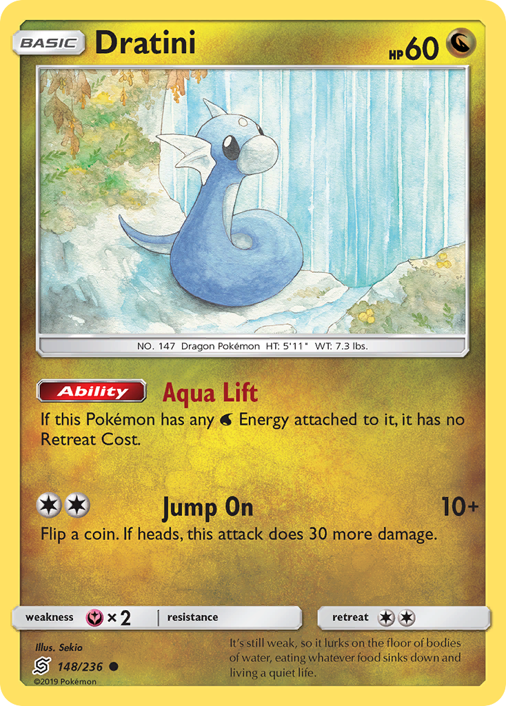 Dratini - 148/236 - Normal - NM - Common - Unified Minds