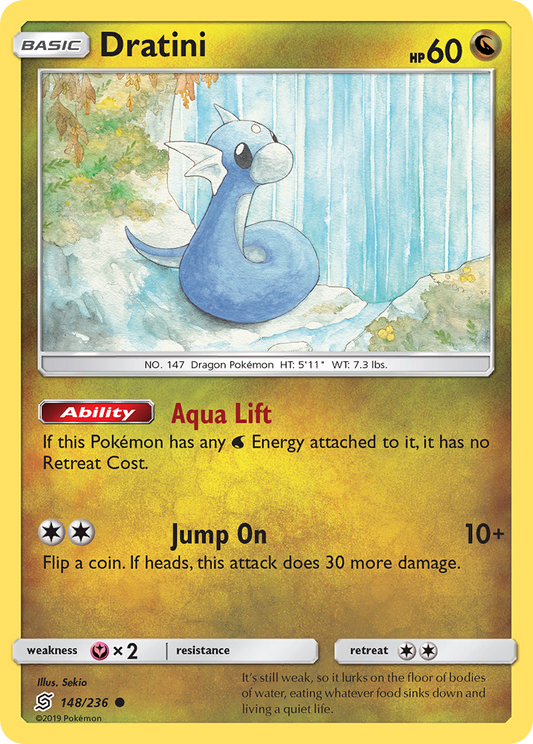 Dratini - 148/236 - Normal - NM - Common - Unified Minds