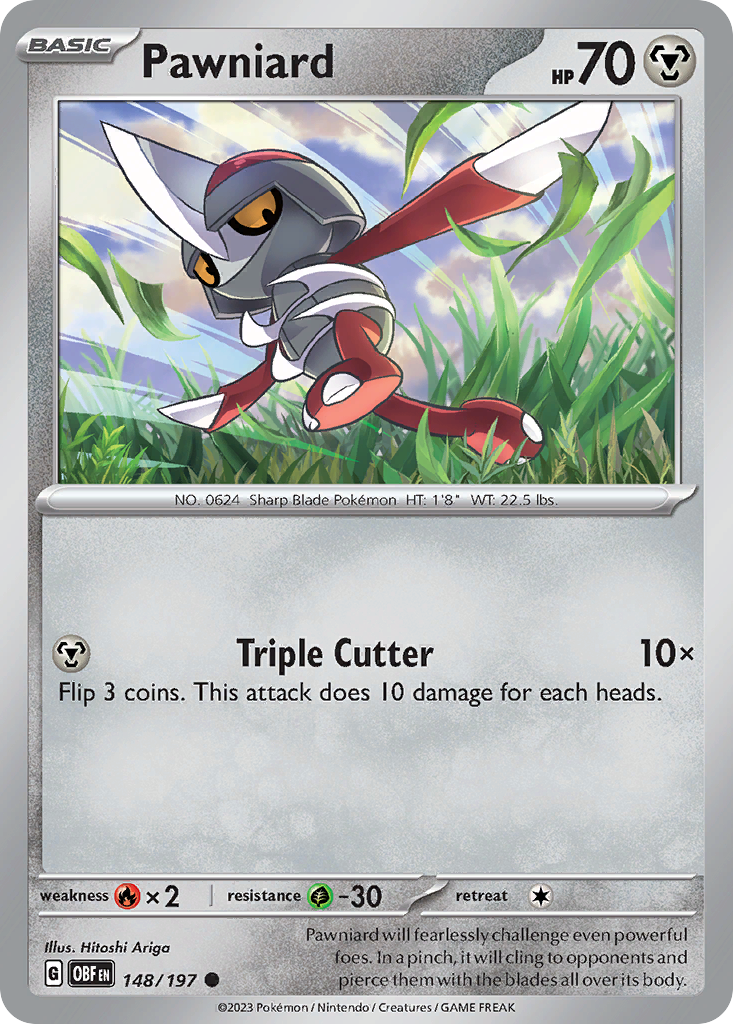 Pawniard - 148/197 - Reverse Holofoil - NM - Common - Obsidian Flames