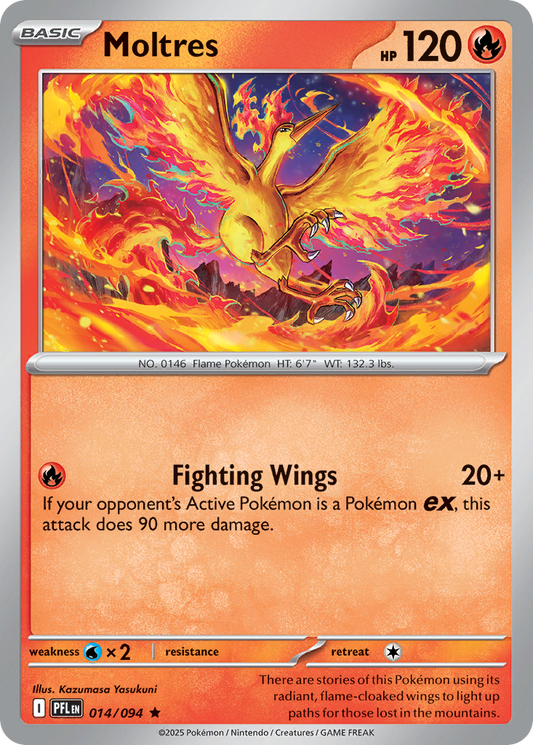 Moltres - 14/94 - Holofoil - NM - Rare - Phantasmal Flames