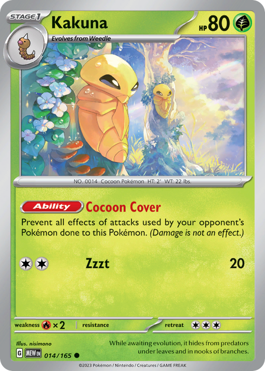 Kakuna - 14/165 - Normal - NM - Common - 151