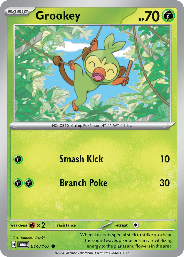Grookey - 14/167 - Normal - NM - Common - Twilight Masquerade