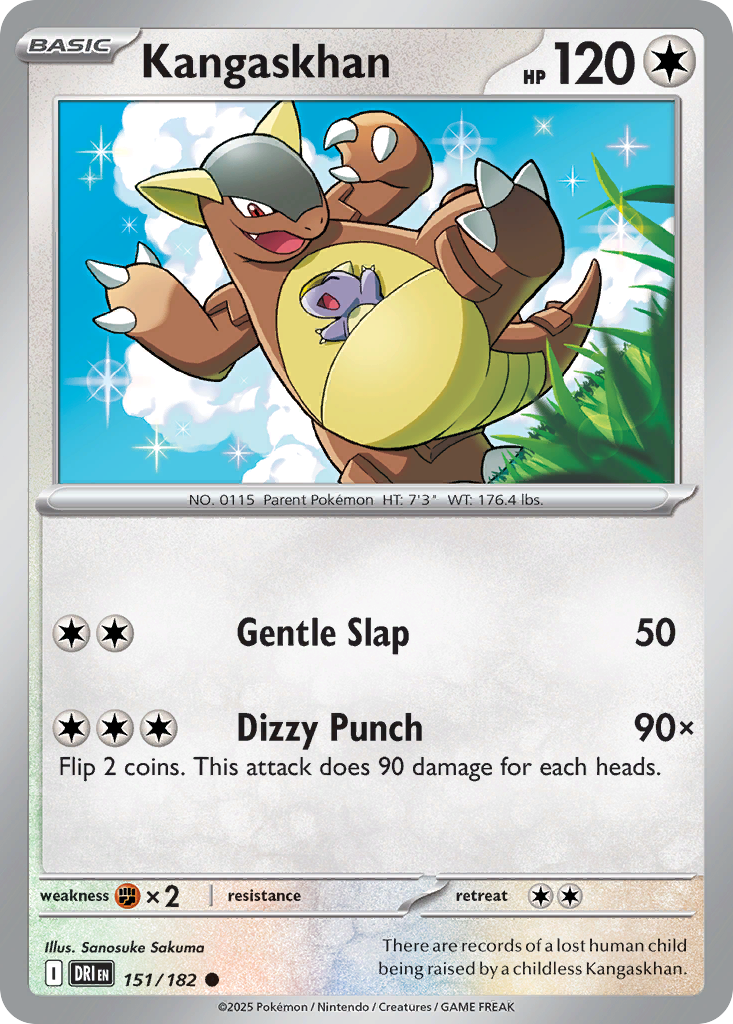 Kangaskhan - 151/182 - Reverse Holofoil - NM - Common - Destined Rivals