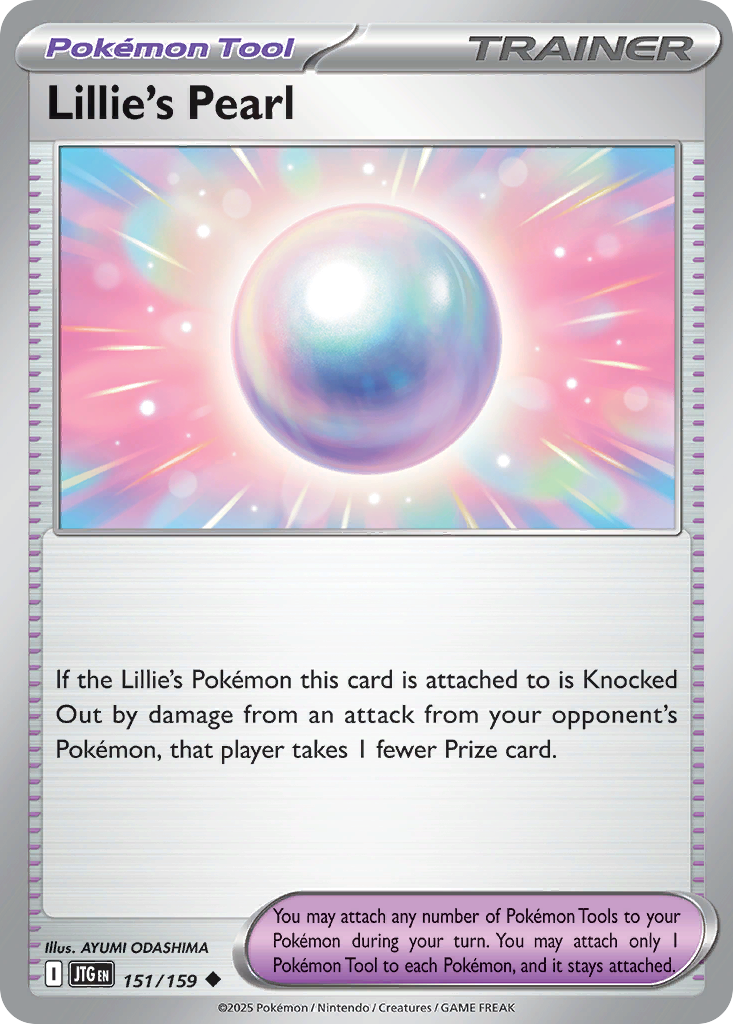 Lillie's Pearl - 151/159 - Reverse Holofoil - NM - Uncommon - Journey Together