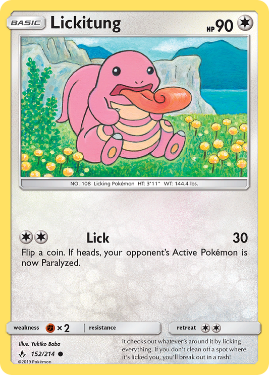 Lickitung - 152/214 - Normal - NM - Common - Unbroken Bonds