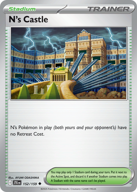 N's Castle - 152/159 - Reverse Holofoil - NM - Uncommon - Journey Together