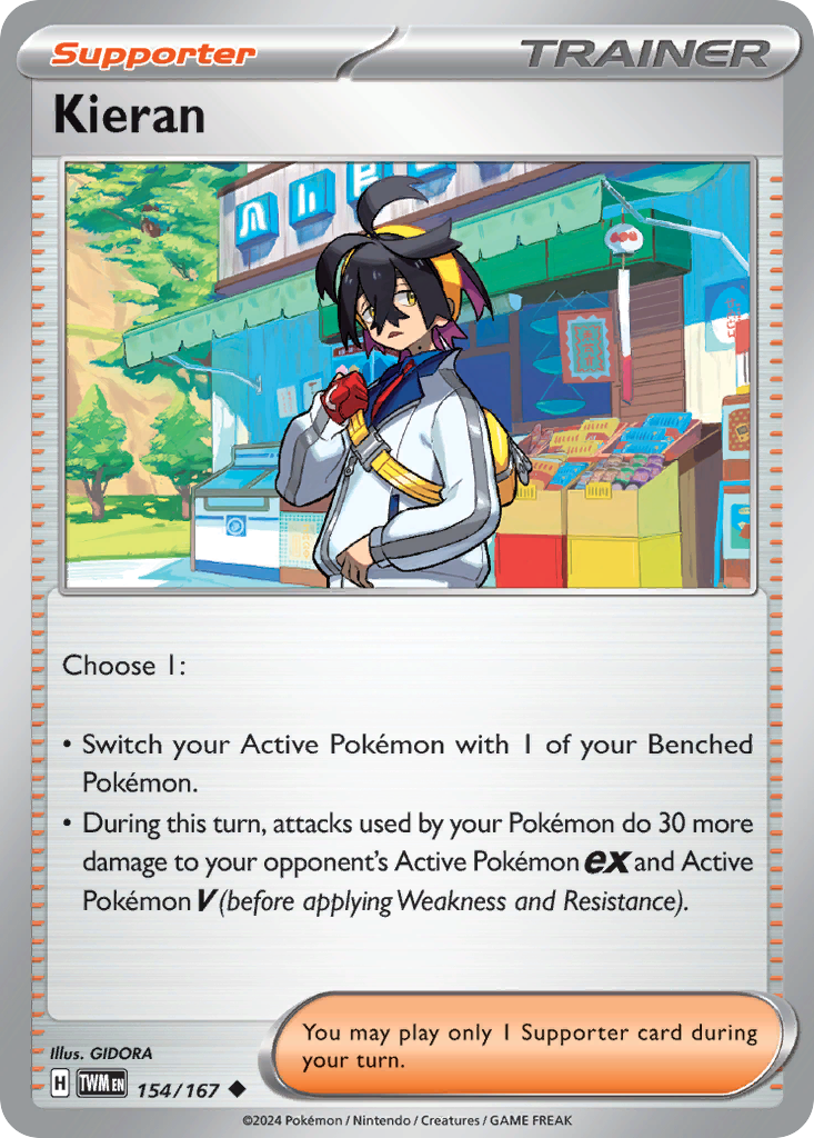 Kieran - 154/167 - Normal - NM - Uncommon - Twilight Masquerade