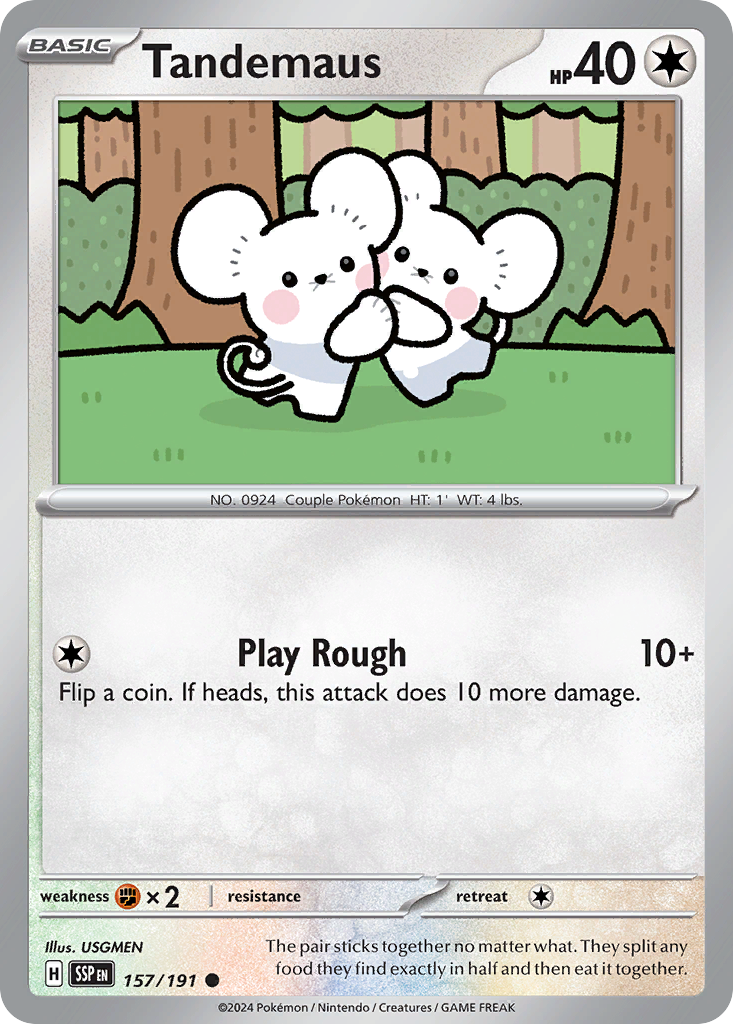 Tandemaus - 157/191 - Normal - NM - Common - Surging Sparks