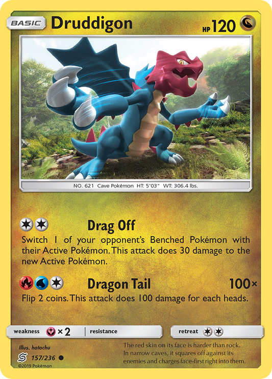 Druddigon - 157/236 - Normal - NM - Common - Unified Minds