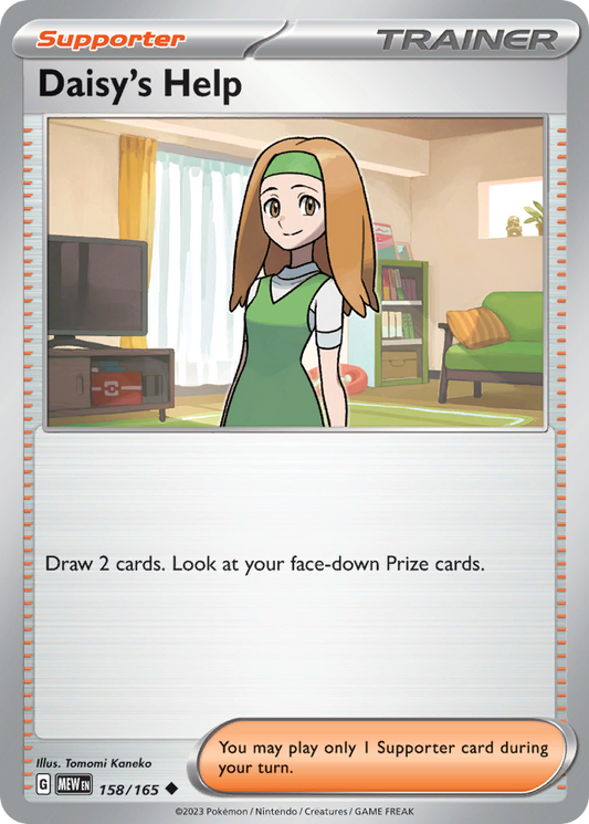 Daisy's Help - 158/165 - Normal - NM - Uncommon - 151