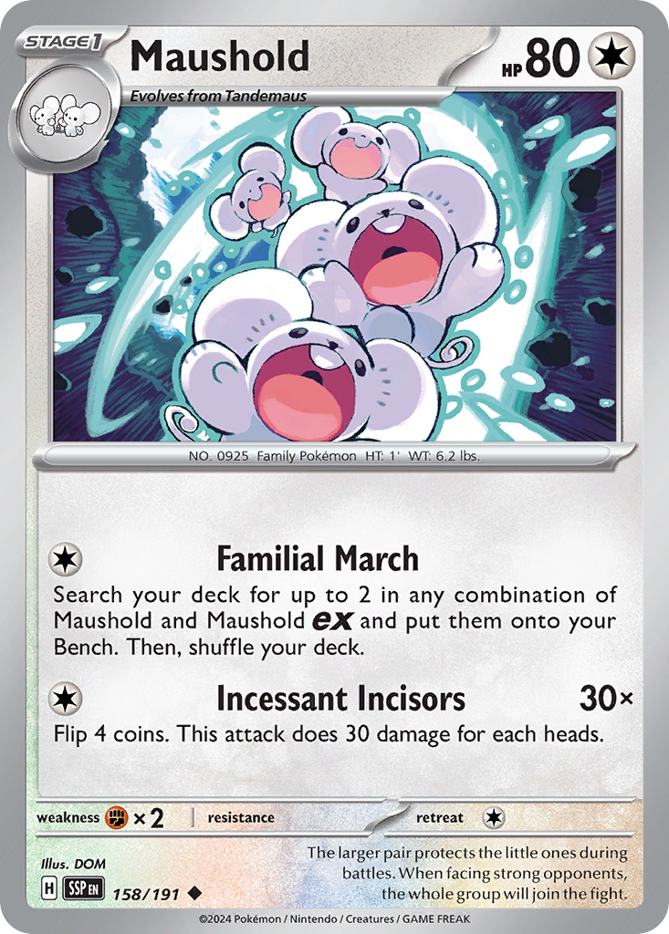 Maushold - 158/191 - Normal - NM - Uncommon - Surging Sparks
