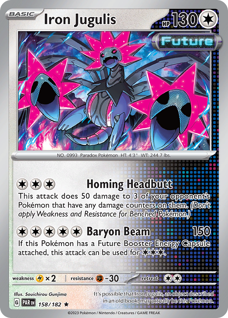 Iron Jugulis - 158/182 - Holofoil - NM - Rare - Paradox Rift