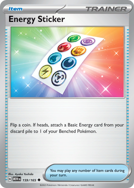 Energy Sticker - 159/165 - Normal - NM - Uncommon - 151