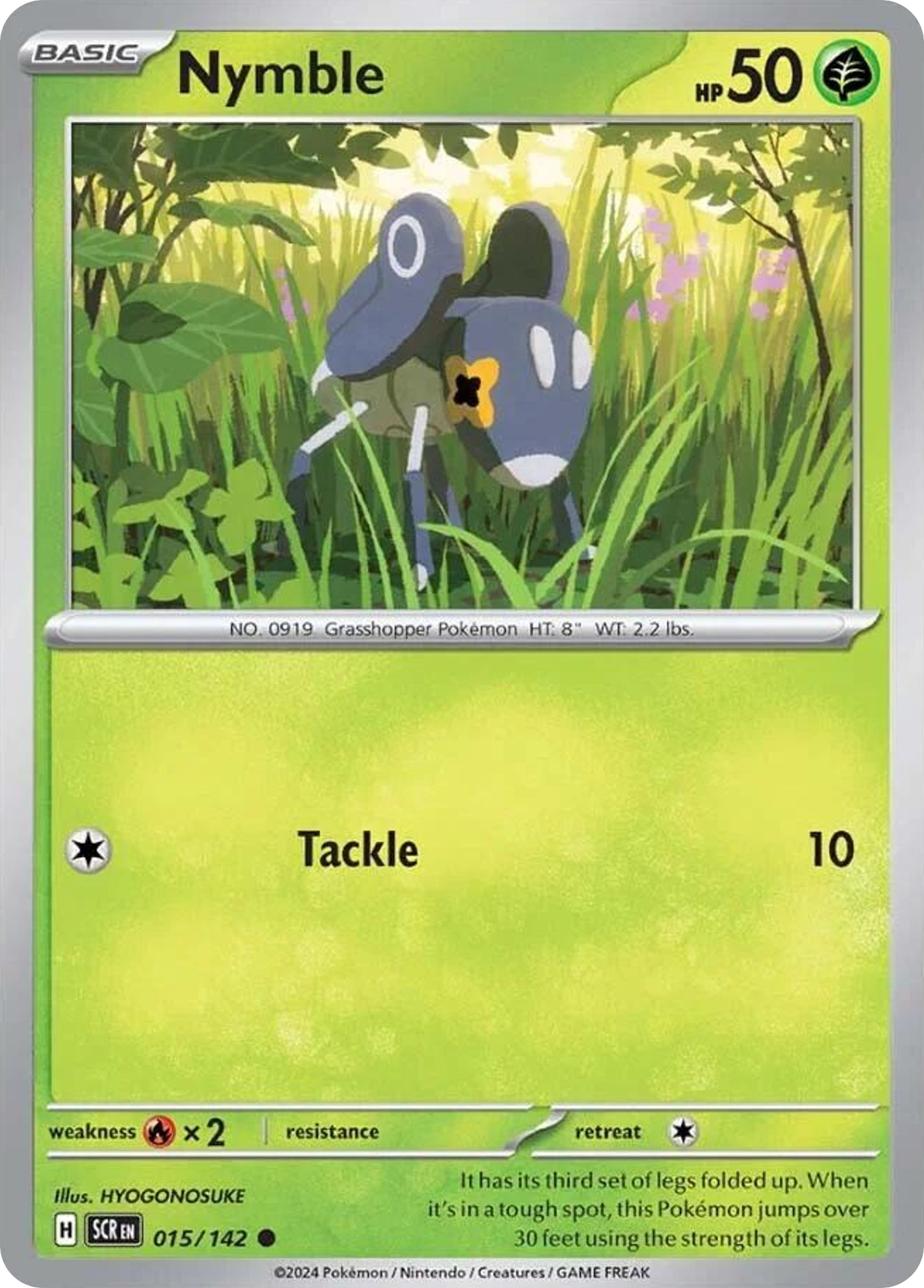 Nymble - 15/142 - Reverse Holofoil - NM - Common - Stellar Crown