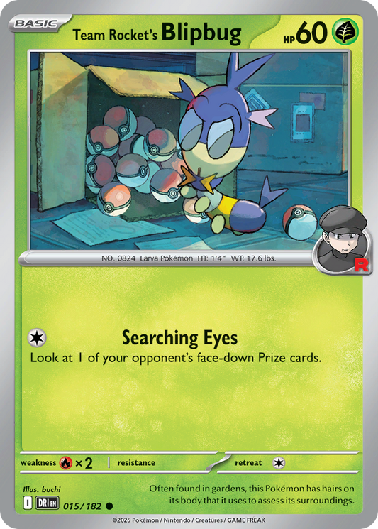 Team Rocket's Blipbug - 15/182 - Normal - NM - Common - Destined Rivals