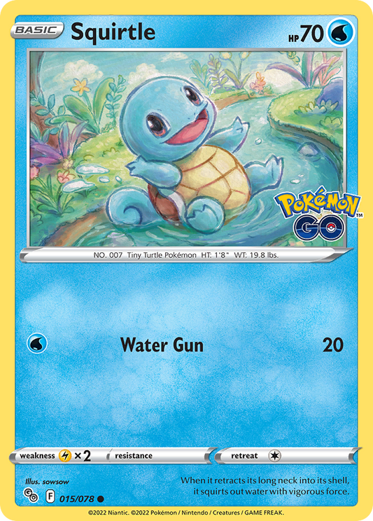 Squirtle - 15/78 - Normal - NM - Common - Pokémon GO