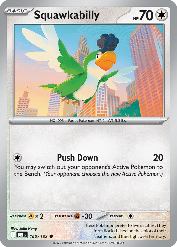 Squawkabilly - 160/182 - Reverse Holofoil - NM - Common - Destined Rivals